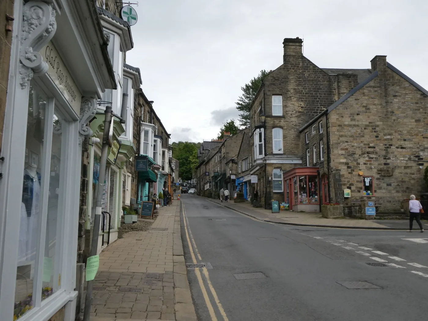 High Street, Pateley Bridge, on an ordinary day. The Tour of Britain passes through the town on Saturday 5 September.